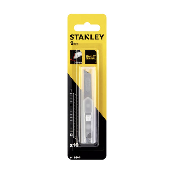 Lame sécable de 9 mm dans DISTRIBUTEUR pour cutters - (Pack de 10pcs x 10) - Stanley - 0-11-300 - (Pack multiple) Lame sécable de 9 mm dans DISTRIBUTEUR pour cutters - (Pack de 10pcs x 10) - Stanley - 0-11-300 - (Pack multiple)